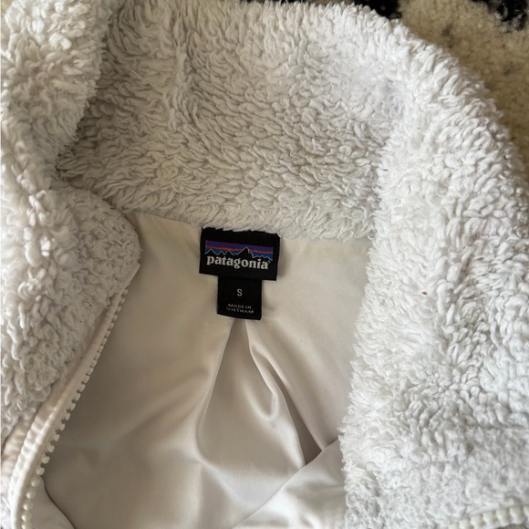 Patagonia Los Gatos Sherpa Fleece Vest Birch White - Picture 3 of 6